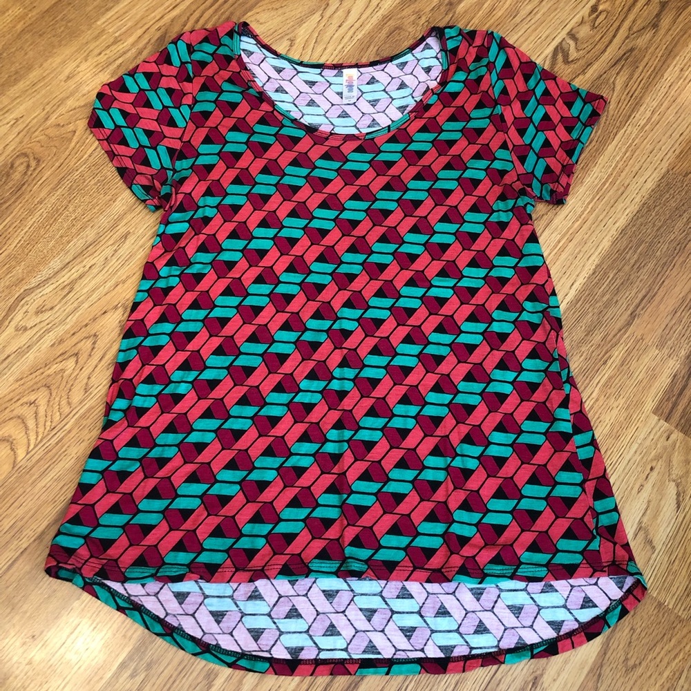 Lularoe print top, size medium
